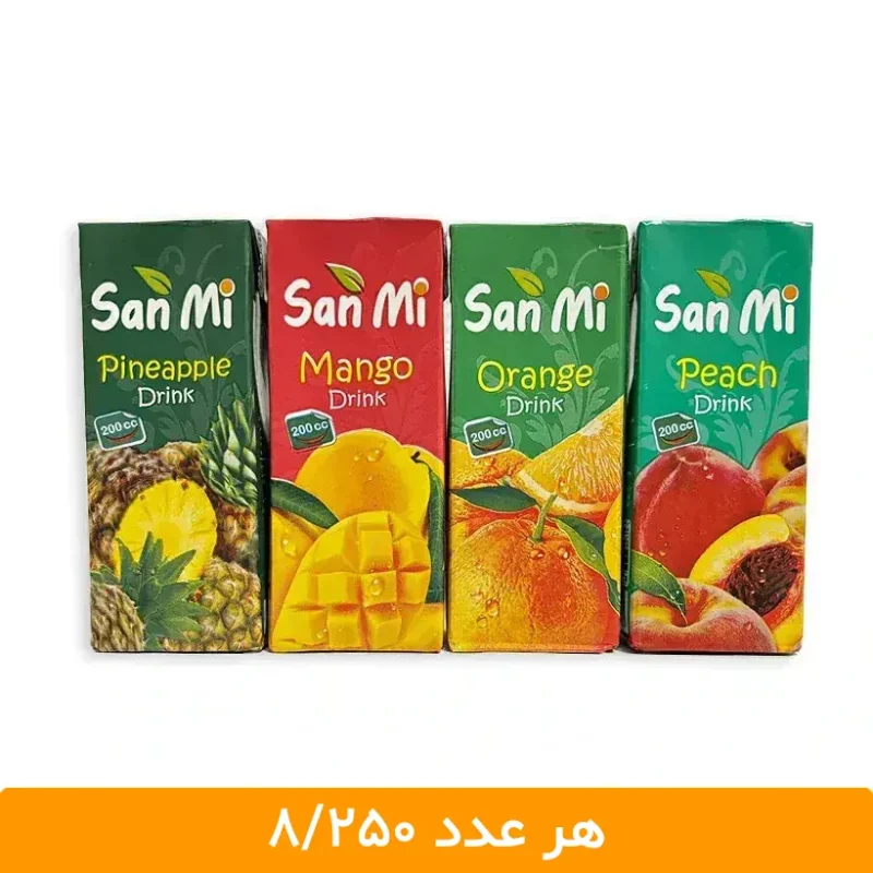 پک ترکیبی آبمیوه سان می 18 عددی