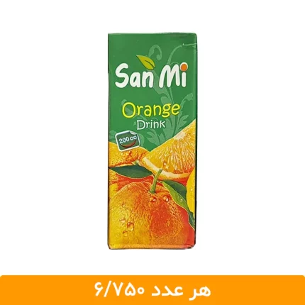 آبمیوه سان می پرتقال 18 عددی - قیمت آبمیوه کوچک