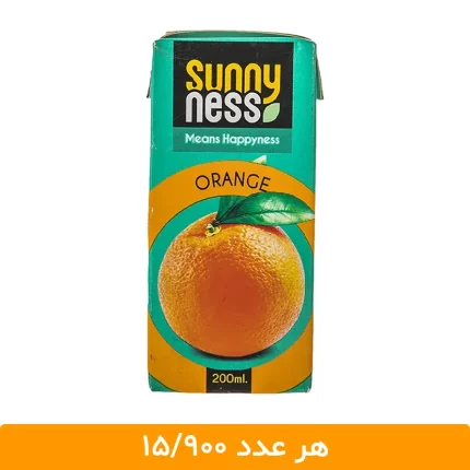 آبمیوه پاکتی پرتقال سانی نس 200 میلی لیتر - 18 عددی