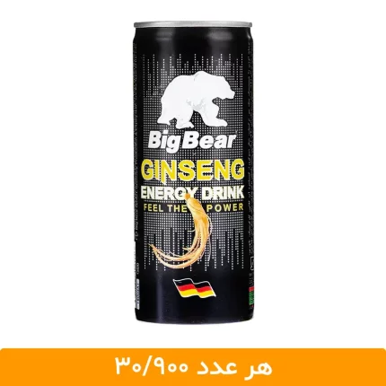 نوشابه انرژی زا بیگ بیر جنسینگ 250 میلی لیتر - 12 عددی