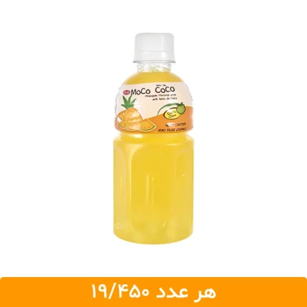 آبمیوه آناناس با تکه های نارگیل موکو موکو (طرح موگو موگو) - بسته 12 عددی