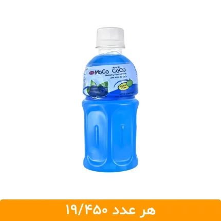 آبمیوه بلوبری با تکه های نارگیل موکو موکو (طرح موگو موگو) - بسته 12 عددی