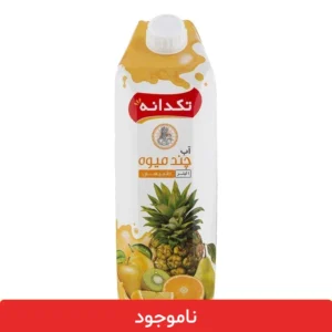 نکتار چند میوه تکدانه 1 لیتری - بسته 3 عددی