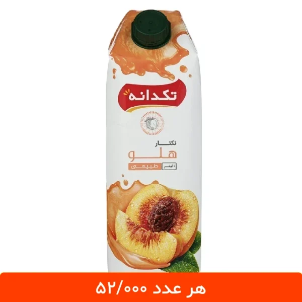 نکتار هلو تکدانه 1 لیتری - بسته 3 عددی