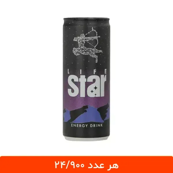 نوشابه انرژی زا لایف استار 250 میلی لیتر - 12 عددی
