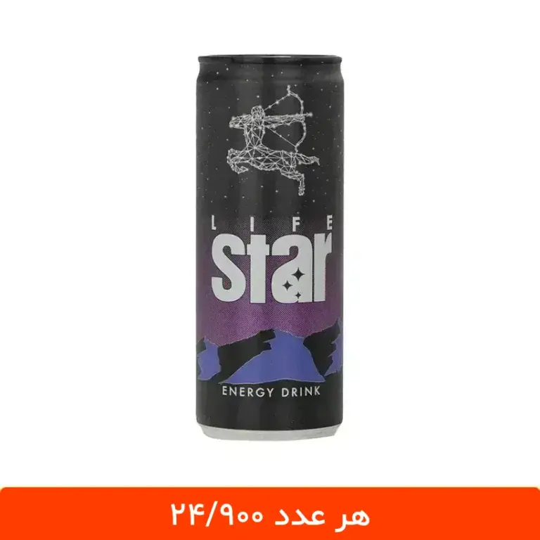 نوشابه انرژی زا لایف استار 250 میلی لیتر - 12 عددی