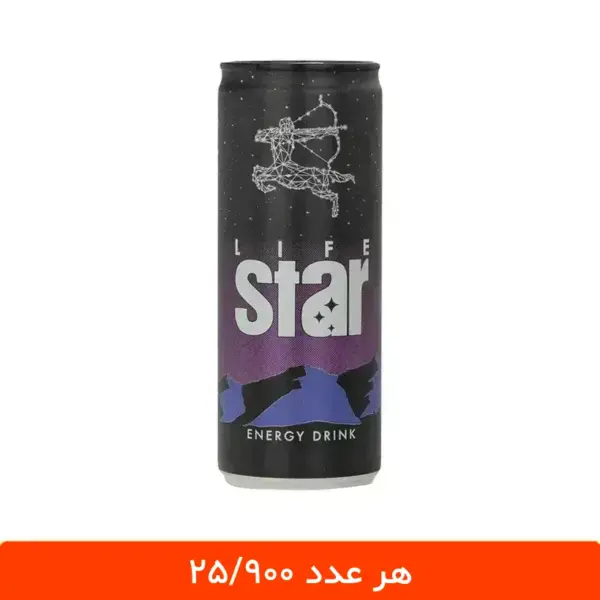 نوشابه انرژی زا لایف استار 250 میلی لیتر - 12 عددی