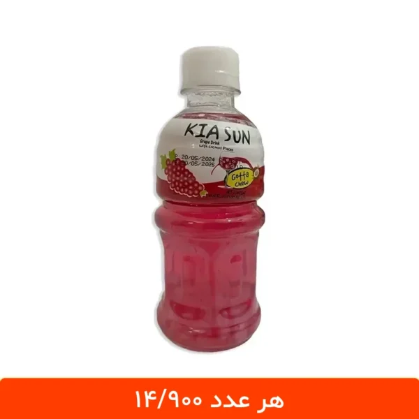 آبمیوه انگور کیاسان با تکه های نارگیل - بسته 12 عددی