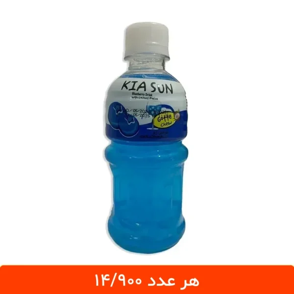 آبمیوه بلوبری کیاسان با تکه های نارگیل - بسته 12 عددی
