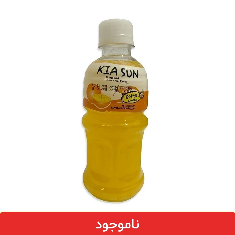 kiasan-portghal آبمیوه پرتقال کیاسان با تکه های نارگیل - بسته 12 عددی