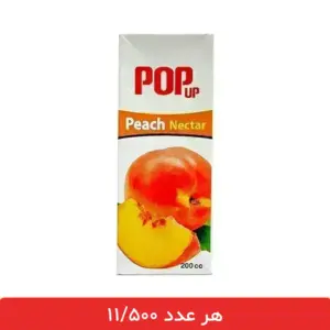 نکتار هلو پاپ آپ 200 میلی لیتری - بسته 18 عددی