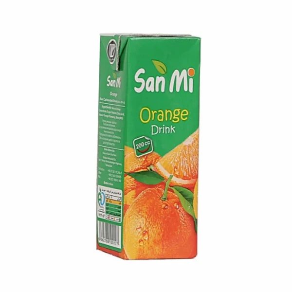 آبمیوه سان می پرتقال 18 عددی - قیمت آبمیوه کوچک
