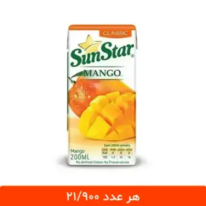 آبمیوه پاکتی انبه سان استار - بسته 18 عددی