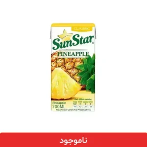 آبمیوه پاکتی آناناس سان استار - بسته 18 عددی