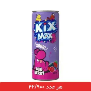 نوشابه کیکس مکس طعم مخلوط میوه های جنگلی - بسته 12 عددی
