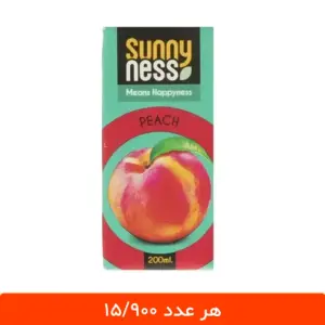 آبمیوه پاکتی هلو سانی نس 200 میلی لیتر - 18 عددی