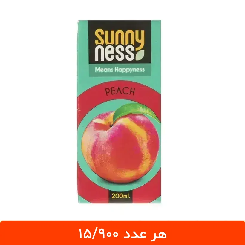 4342677-1-1 آبمیوه پاکتی هلو سانی نس 200 میلی لیتر - 18 عددی