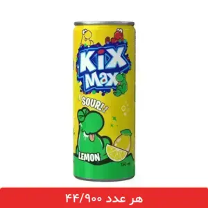 نوشابه کیکس مکس طعم لیمو حجم 250 میلی لیتر - بسته 24 عددی