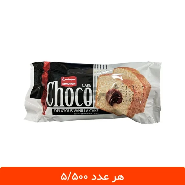 کیک روغنی با کرم شکلاتی سیمرغ 50 گرمی - بسته 50 عددی