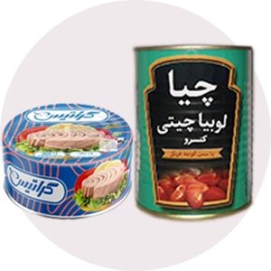 کنسرو غذای آماده - کنسرو تن ماهی کنسرو لوبیا