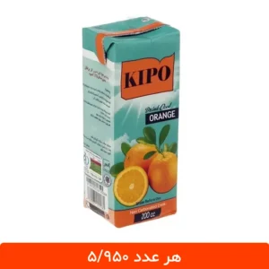 آبمیوه پرتقال کیپو 200 میلی لیتر - 18 عددی