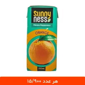 آبمیوه پاکتی پرتقال سانی نس 200 میلی لیتر - 18 عددی