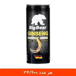 نوشابه انرژی زا بیگ بیر جنسینگ 240 میلی لیتر - 12 عددی