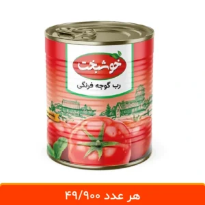 رب گوجه فرنگی خوشبخت 800 گرمی - بسته 6 عددی