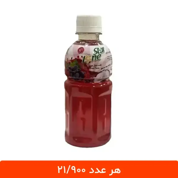 آبمیوه انگور با تکه های نارگیل لون استار 12 عددی- طرح موگو موگو