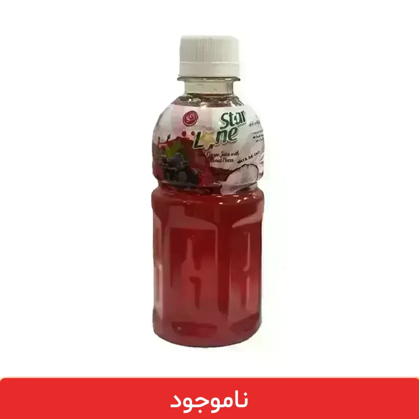 lunestar-angoor آبمیوه انگور با تکه های نارگیل لون استار 12 عددی- طرح موگو موگو