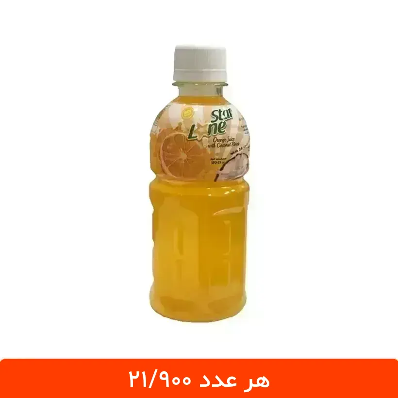 lunestar-portghal آبمیوه پرتقال با تکه های نارگیل لون استار 12 عددی - طرح موگو موگو