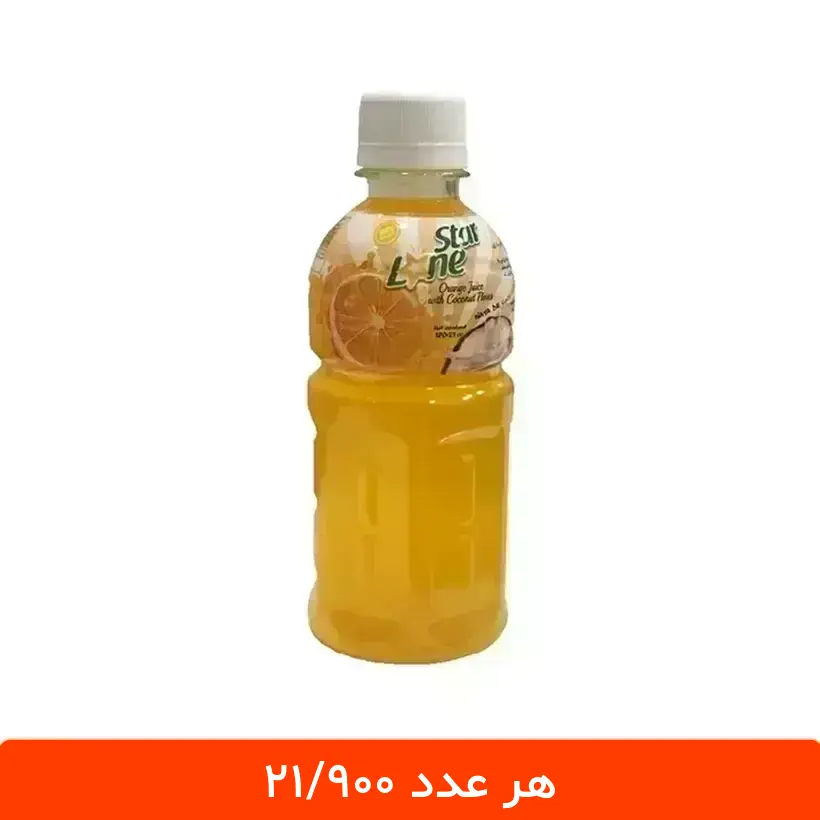 lunestar-portghal آبمیوه پرتقال با تکه های نارگیل لون استار 12 عددی - طرح موگو موگو