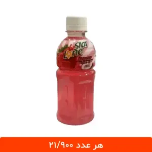 آبمیوه توت فرنگی با تکه های نارگیل لون استار 12 عددی - طرح موگو موگو