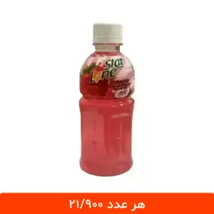 آبمیوه توت فرنگی با تکه های نارگیل لون استار 12 عددی - طرح موگو موگو