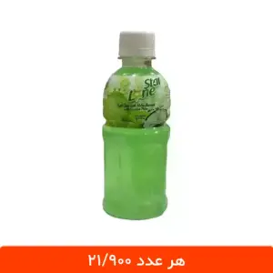 آبمیوه سیب طالبی لون استار با تکه های نارگیل - بسته 12 عددی