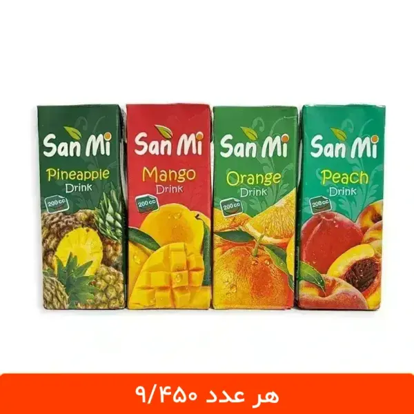 پک ترکیبی آبمیوه سان می - 18 عددی