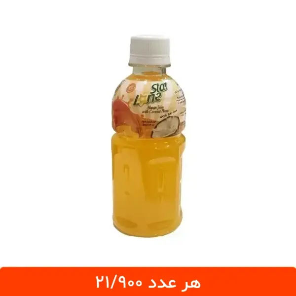 آبمیوه انبه با تکه های نارگیل لون استار 12 عددی - طرح موگو موگو