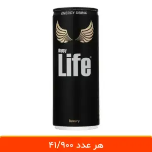 نوشابه انرژی زا هپی لایف مشکی 250 میلی لیتر - بسته 12 عددی