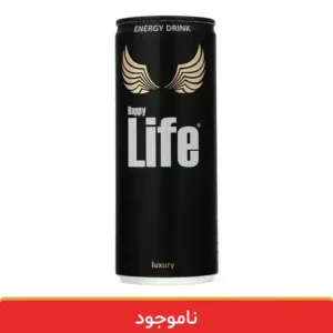 نوشابه انرژی زا هپی لایف مشکی 250 میلی لیتر - بسته 12 عددی