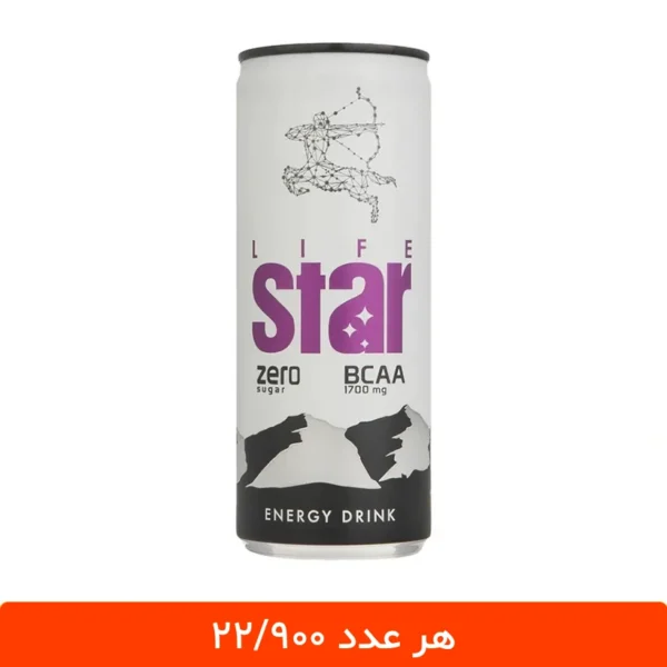نوشابه انرژی زا لایف استار زیرو 240 میلی لیتر - 12 عددی