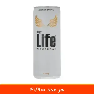 نوشابه انرژی زا هپی لایف بدون قند (زیرو) -12 عددی