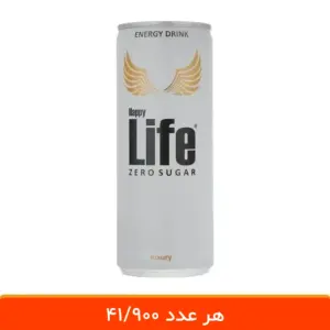 نوشابه انرژی زا هپی لایف بدون قند (زیرو) -12 عددی