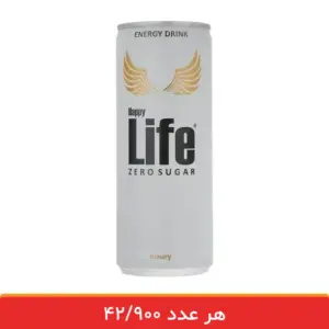 نوشابه انرژی زا هپی لایف بدون قند (زیرو) -12 عددی