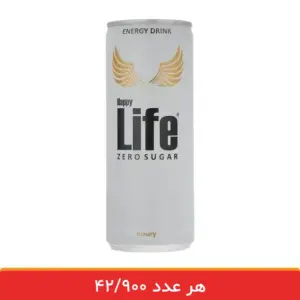 نوشابه انرژی زا هپی لایف بدون قند (زیرو) -12 عددی