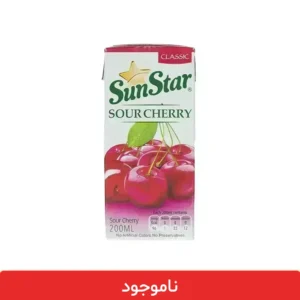 آبمیوه پاکتی آلبالو سان استار 200 میلی لیتر - 18 عددی