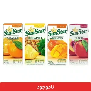 پک ترکیبی آبمیوه‌ پاکتی سان استار - 18 عددی