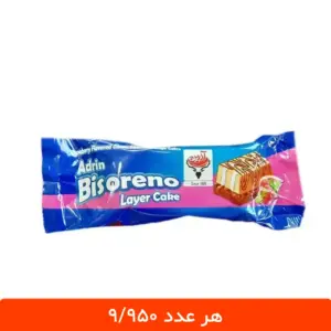 کیک لایه‌ای بیس اورنو طعم توت فرنگی آدرین - بسته 24 عددی