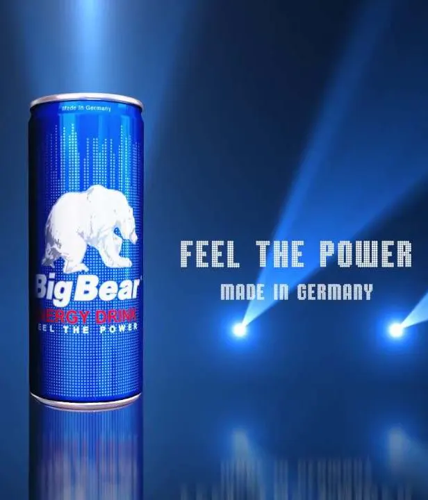 نوشابه انرژی زا بیگ بیر big bear 250 میلی لیتر – 12 عددی