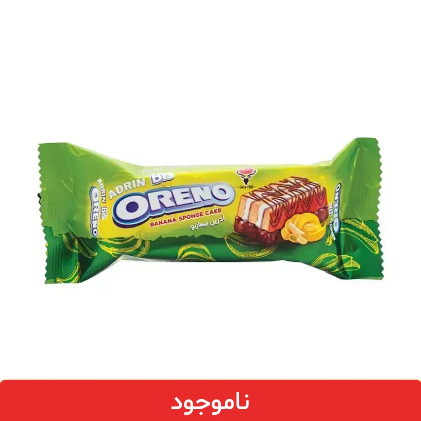 moz کیک لایهای بیس اورنو طعم موز آدرین - بسته 24 عددی