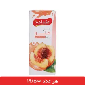 نکتار هلو تکدانه ۲۰۰ میلی‌ لیتر - بسته 18 عددی